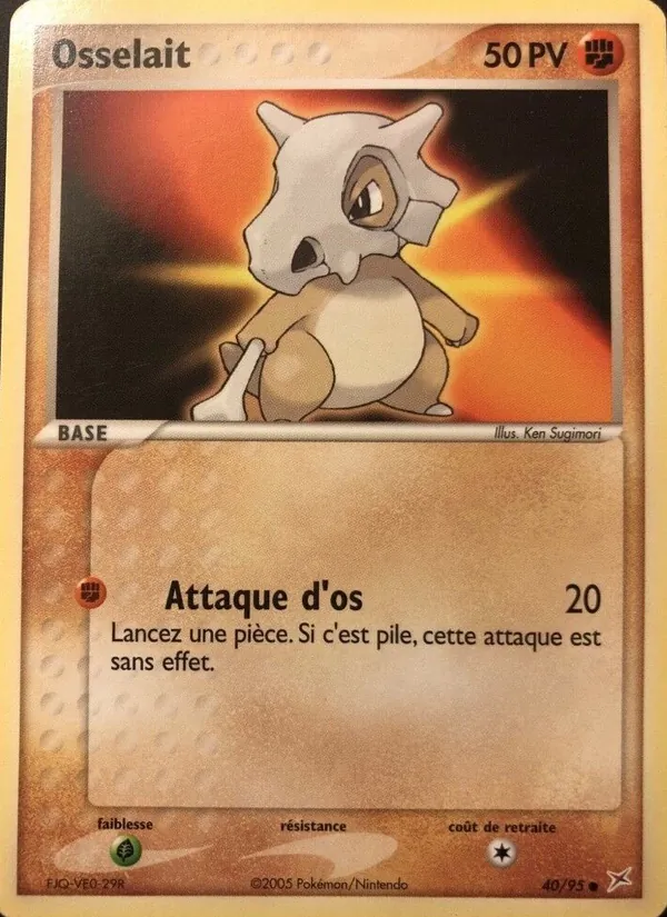 Carte Pokémon Osselait de l'extension EX Team Magma vs Team Aqua