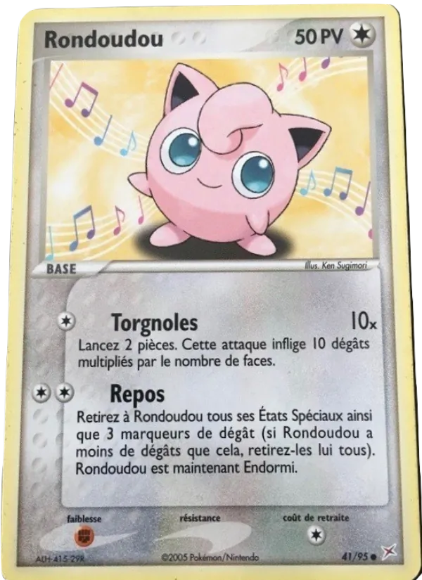 Carte Pokémon Rondoudou de l'extension EX Team Magma vs Team Aqua