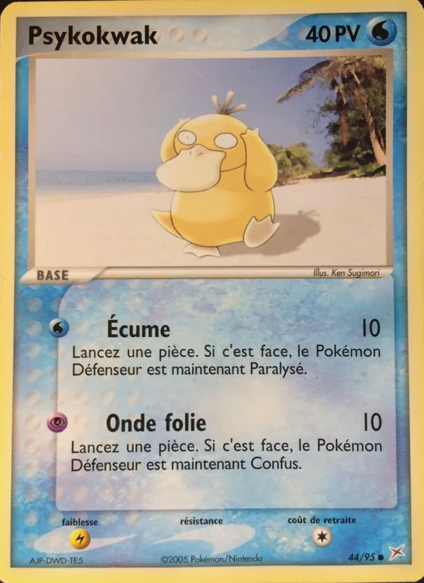 Carte Pokémon Psykokwak de l'extension EX Team Magma vs Team Aqua