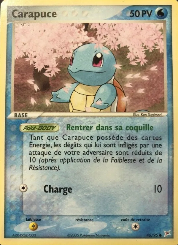 Carte Pokémon Carapuce de l'extension EX Team Magma vs Team Aqua