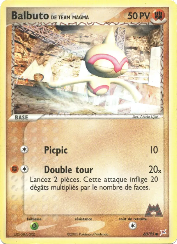 Carte Pokémon Balbuto de Team Magma de l'extension EX Team Magma vs Team Aqua