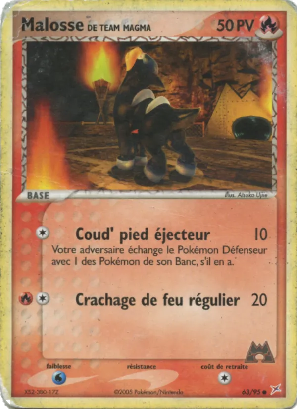 Carte Pokémon Malosse de Team Magma de l'extension EX Team Magma vs Team Aqua