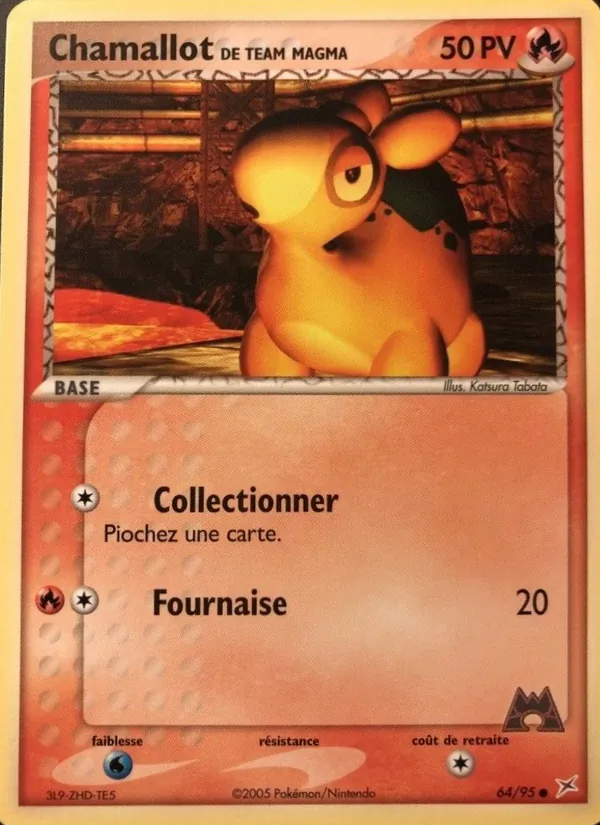 Carte Pokémon Chamallot de Team Magma de l'extension EX Team Magma vs Team Aqua
