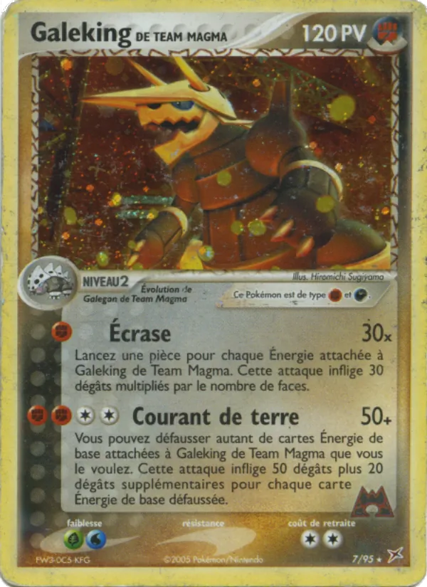 Carte Pokémon Galeking de Team Magma de l'extension EX Team Magma vs Team Aqua