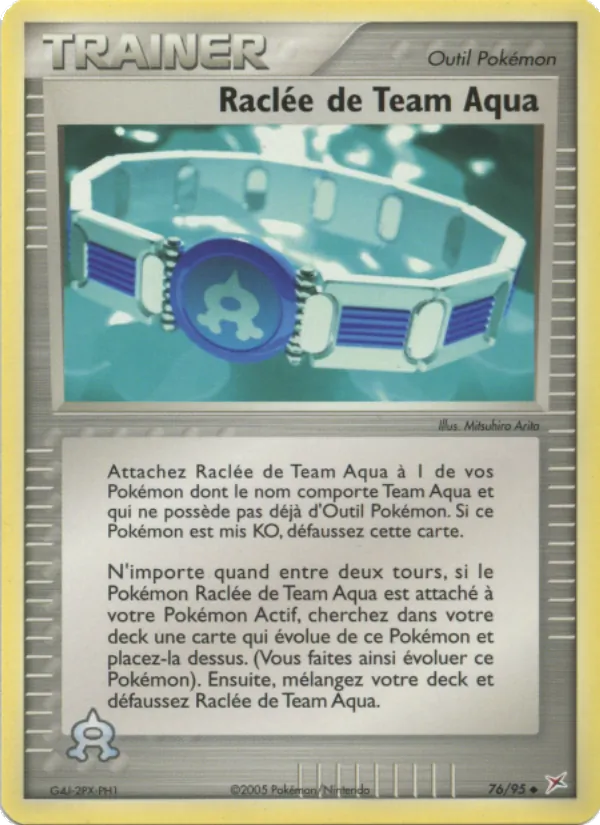 Carte Pokémon Raclée de Team Aqua de l'extension EX Team Magma vs Team Aqua