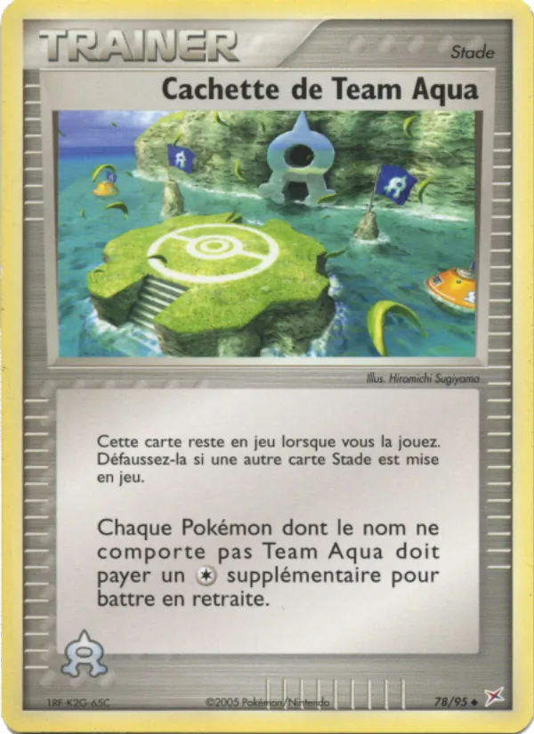 Carte Pokémon Cachette de Team Aqua de l'extension EX Team Magma vs Team Aqua