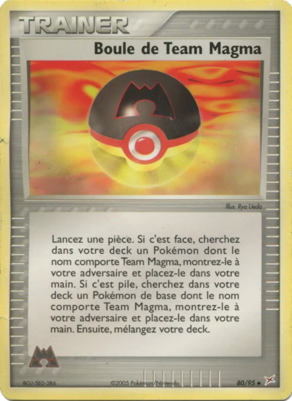 Carte Pokémon Boule de Team Magma de l'extension EX Team Magma vs Team Aqua