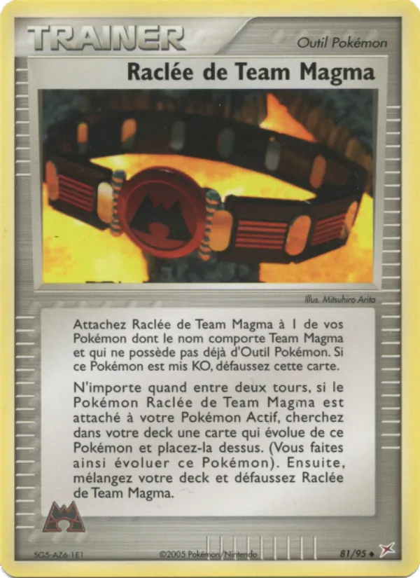 Carte Pokémon Raclée de Team Magma de l'extension EX Team Magma vs Team Aqua
