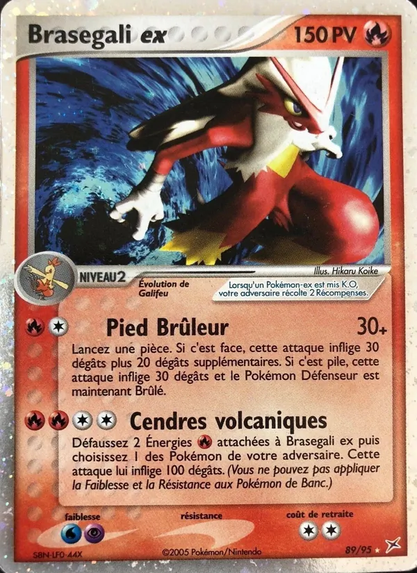 Carte Pokémon Brasegali ex de l'extension EX Team Magma vs Team Aqua
