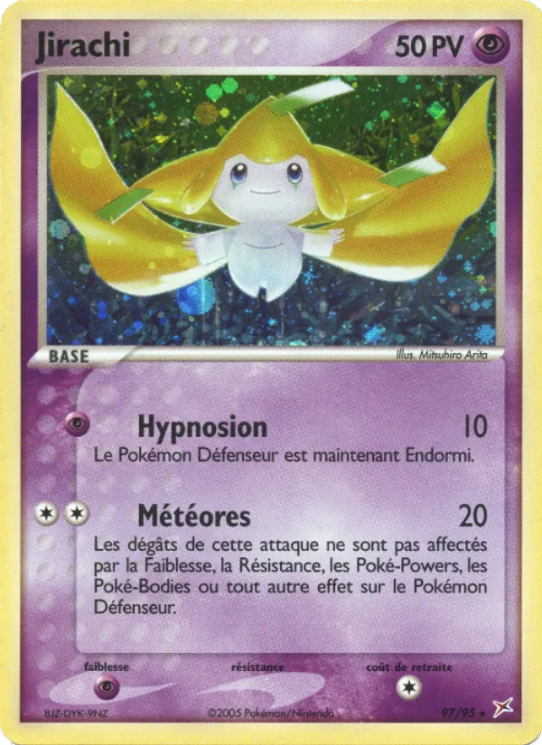 Carte Pokémon Jirachi de l'extension EX Team Magma vs Team Aqua