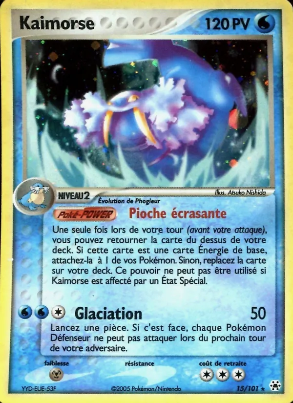Carte Pokémon Kaimorse de l'extension EX Légendes Oubliées