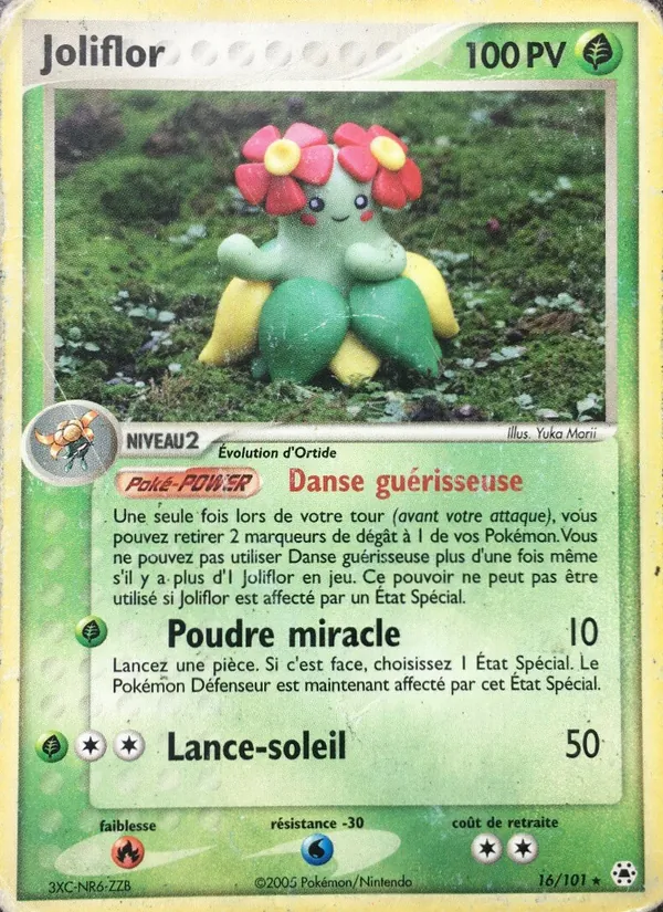 Carte Pokémon Joliflor de l'extension EX Légendes Oubliées