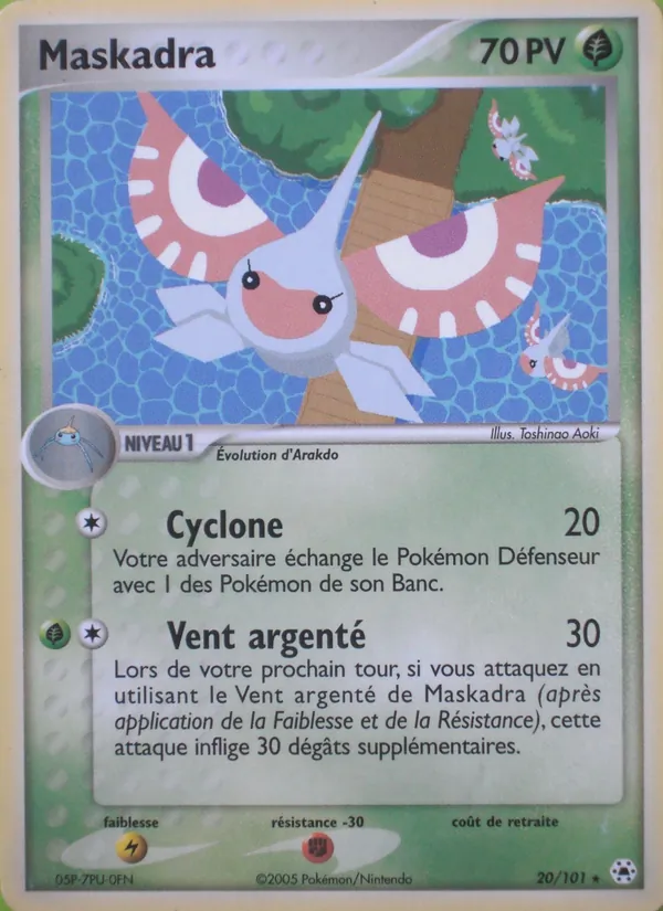 Carte Pokémon Maskadra de l'extension EX Légendes Oubliées