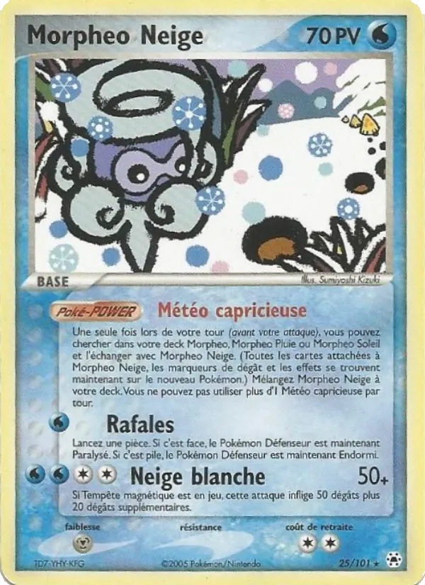 Carte Pokémon Morpheo Neige de l'extension EX Légendes Oubliées