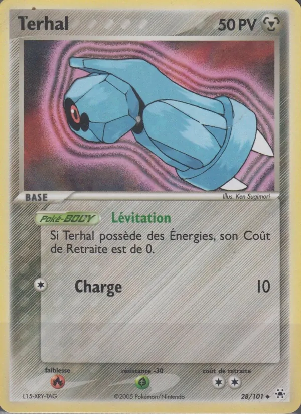 Carte Pokémon Terhal de l'extension EX Légendes Oubliées