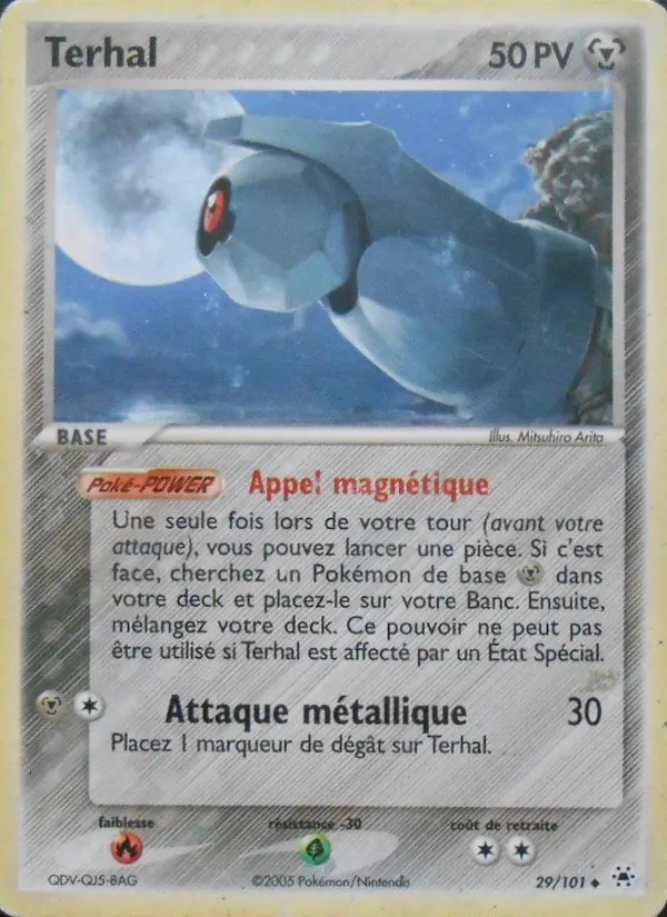 Carte Pokémon Terhal de l'extension EX Légendes Oubliées