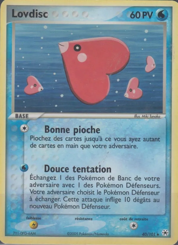 Carte Pokémon Lovdisc de l'extension EX Légendes Oubliées