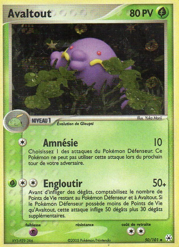 Carte Pokémon Avaltout de l'extension EX Légendes Oubliées