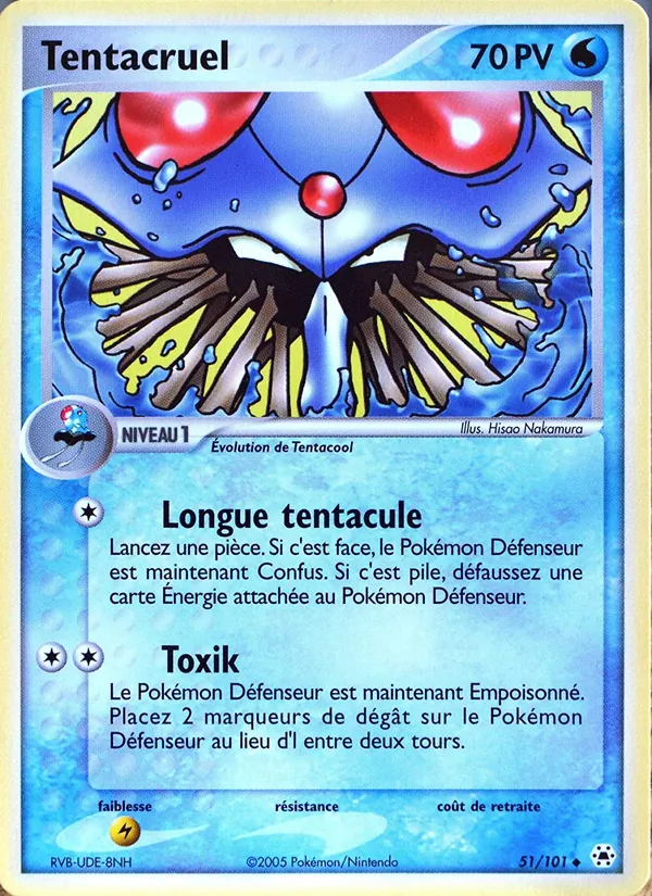 Carte Pokémon Tentacruel de l'extension EX Légendes Oubliées