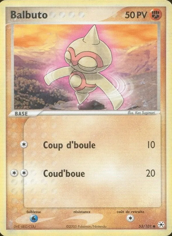 Carte Pokémon Balbuto de l'extension EX Légendes Oubliées