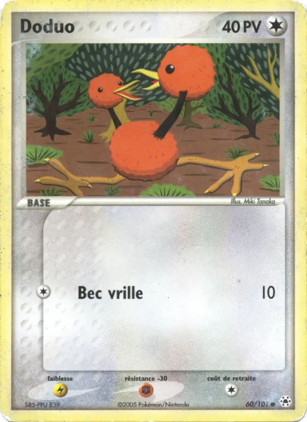 Carte Pokémon Doduo de l'extension EX Légendes Oubliées