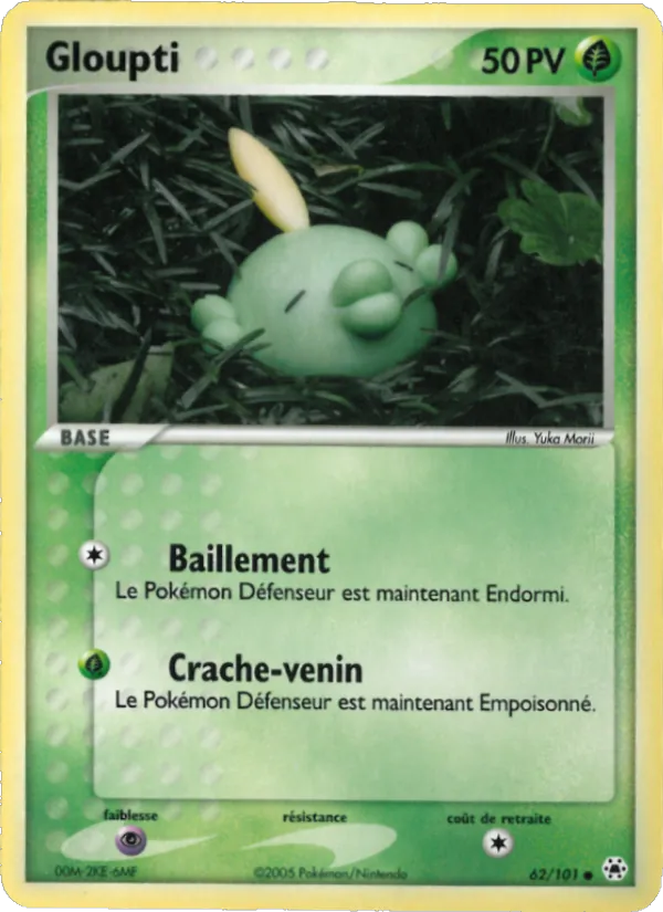 Carte Pokémon Gloupti de l'extension EX Légendes Oubliées