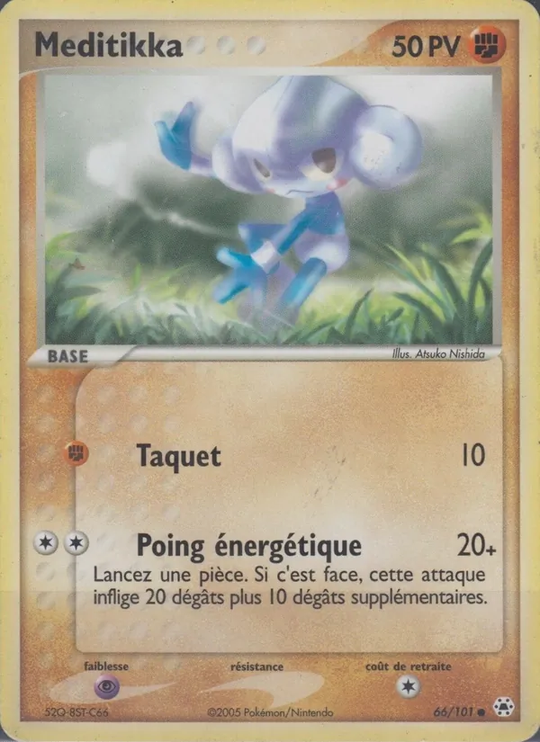 Carte Pokémon Méditikka de l'extension EX Légendes Oubliées
