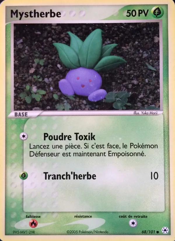 Carte Pokémon Mystherbe de l'extension EX Légendes Oubliées