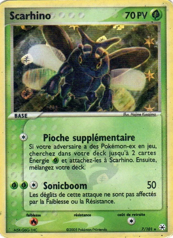 Carte Pokémon Scarhino de l'extension EX Légendes Oubliées