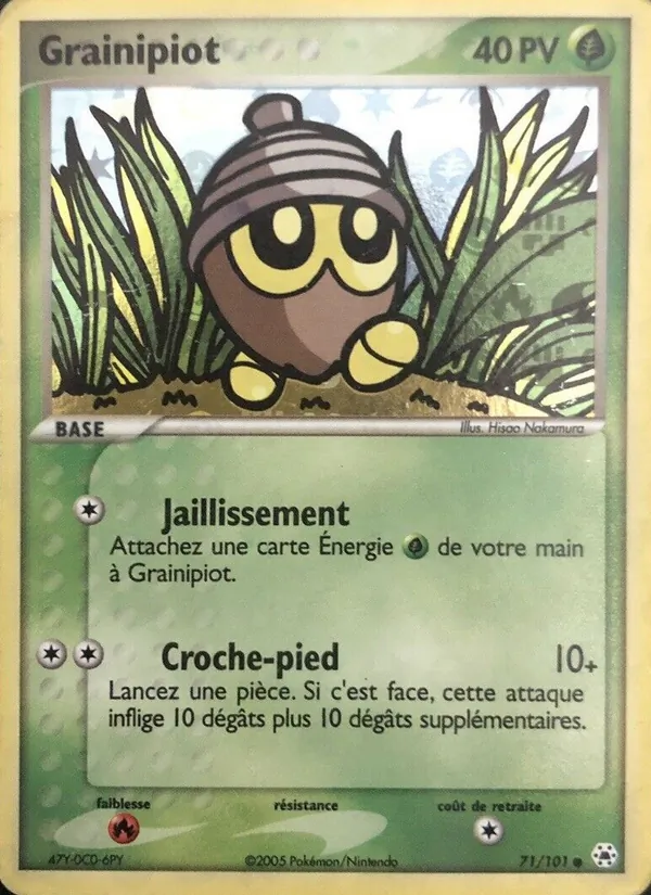 Carte Pokémon Grainipiot de l'extension EX Légendes Oubliées