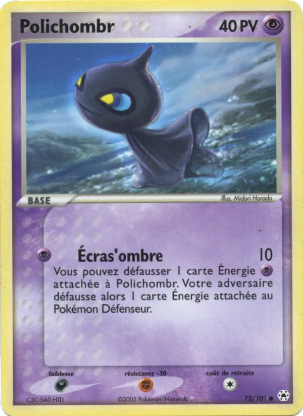 Carte Pokémon Polichombr de l'extension EX Légendes Oubliées