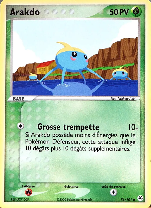 Carte Pokémon Arakdo de l'extension EX Légendes Oubliées