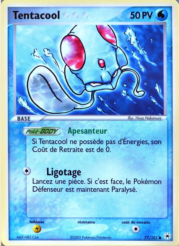 Carte Pokémon Tentacool de l'extension EX Légendes Oubliées