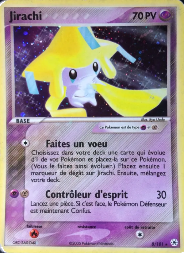 Carte Pokémon Jirachi de l'extension EX Légendes Oubliées