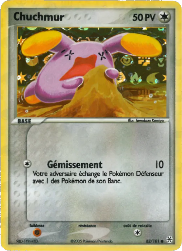 Carte Pokémon Chuchmur de l'extension EX Légendes Oubliées