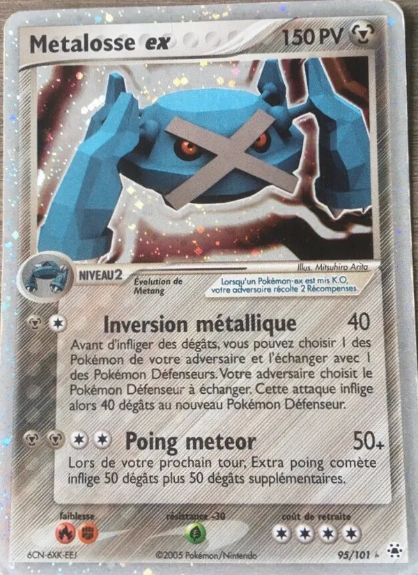 Carte Pokémon Metalosse ex de l'extension EX Légendes Oubliées