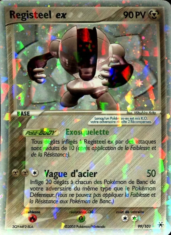 Carte Pokémon Registeel ex de l'extension EX Légendes Oubliées