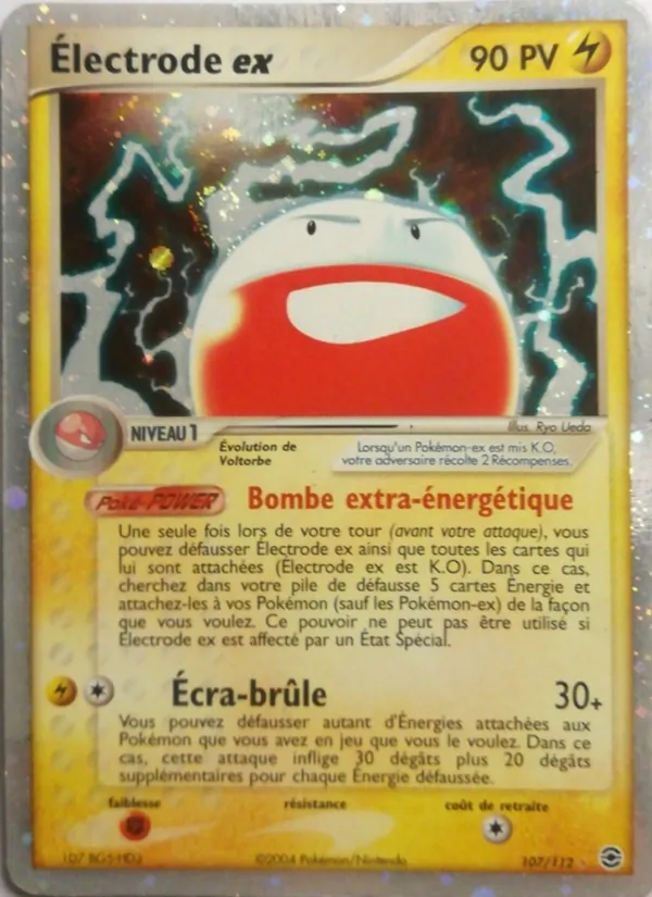 Carte Pokémon Électrode ex de l'extension EX Rouge Feu & Vert Feuille