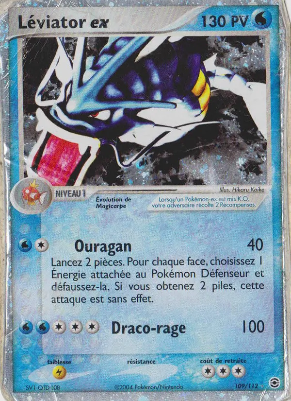 Carte Pokémon Léviator ex de l'extension EX Rouge Feu & Vert Feuille