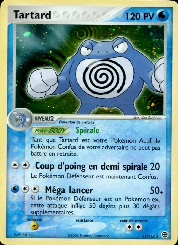 Carte Pokémon Tartard de l'extension EX Rouge Feu & Vert Feuille
