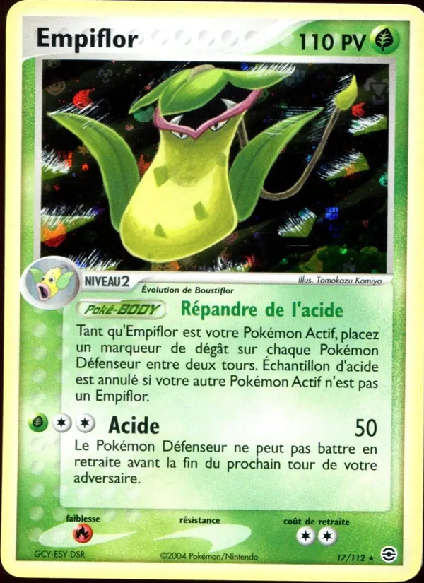 Carte Pokémon Empiflor de l'extension EX Rouge Feu & Vert Feuille