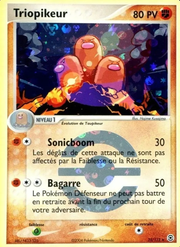 Carte Pokémon Triopikeur de l'extension EX Rouge Feu & Vert Feuille