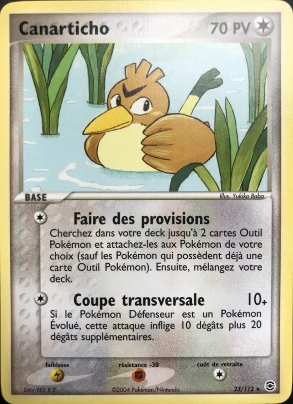 Carte Pokémon Canarticho de l'extension EX Rouge Feu & Vert Feuille