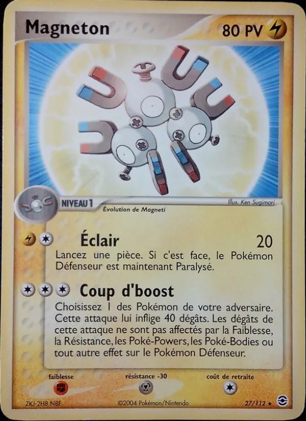 Carte Pokémon Magnéton de l'extension EX Rouge Feu & Vert Feuille