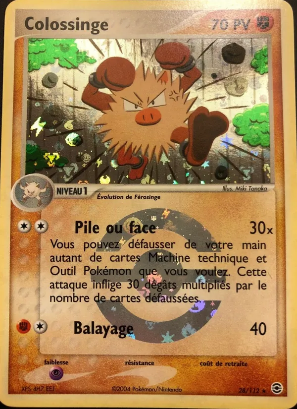 Carte Pokémon Colossinge de l'extension EX Rouge Feu & Vert Feuille