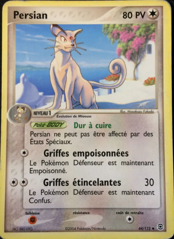 Carte Pokémon Persian de l'extension EX Rouge Feu & Vert Feuille