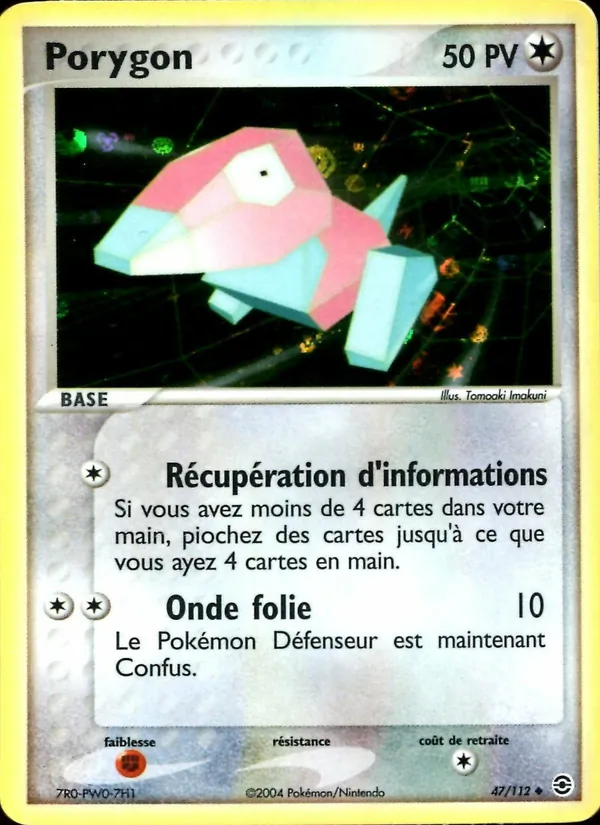 Carte Pokémon Porygon de l'extension EX Rouge Feu & Vert Feuille