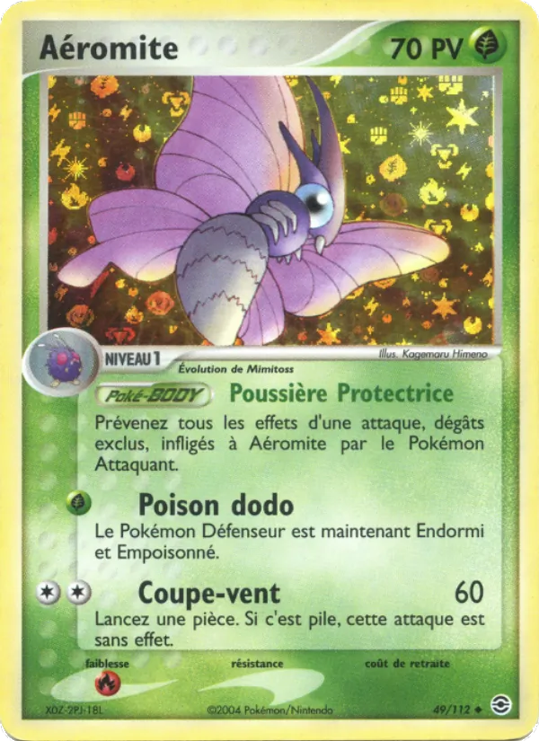 Carte Pokémon Aéromite de l'extension EX Rouge Feu & Vert Feuille