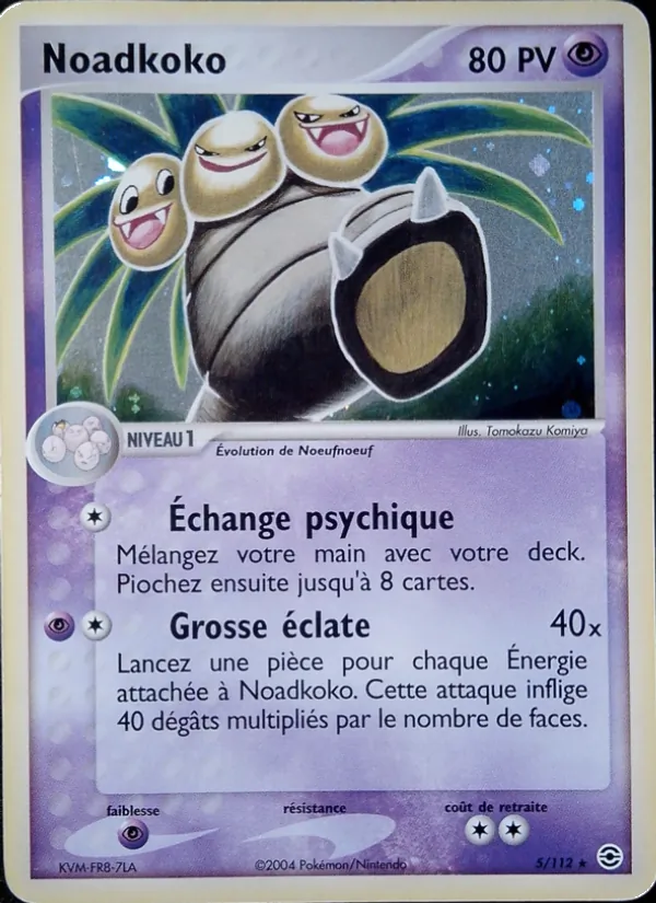 Carte Pokémon Noadkoko de l'extension EX Rouge Feu & Vert Feuille