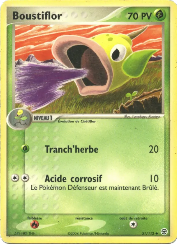 Carte Pokémon Boustiflor de l'extension EX Rouge Feu & Vert Feuille